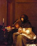Gerard Ter Borch Woman Peeling Apples China oil painting reproduction